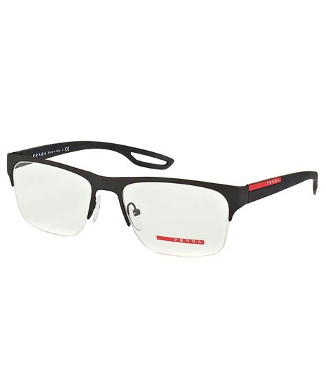 prada glasses prescription men|prada semi rimless eyeglasses.